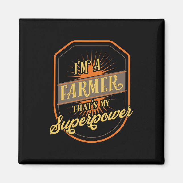 Farming Farmer Magnet (Front)