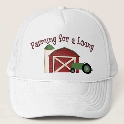 Farming for a Living Barn Tractor Cap