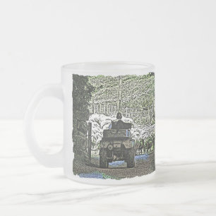 FARMING FROSTED GLASS COFFEE MUG