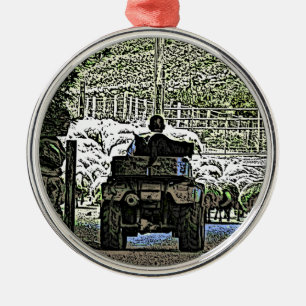 FARMING METAL ORNAMENT