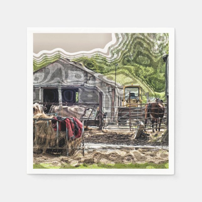 FARMING PAPER NAPKINS (Front)