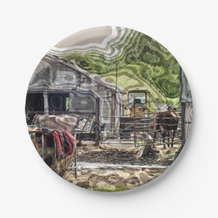 FARMING PAPER PLATES