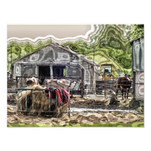 FARMING PHOTO PRINT