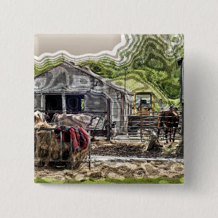 FARMING PINBACK BUTTON