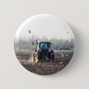 FARMING PINBACK BUTTON