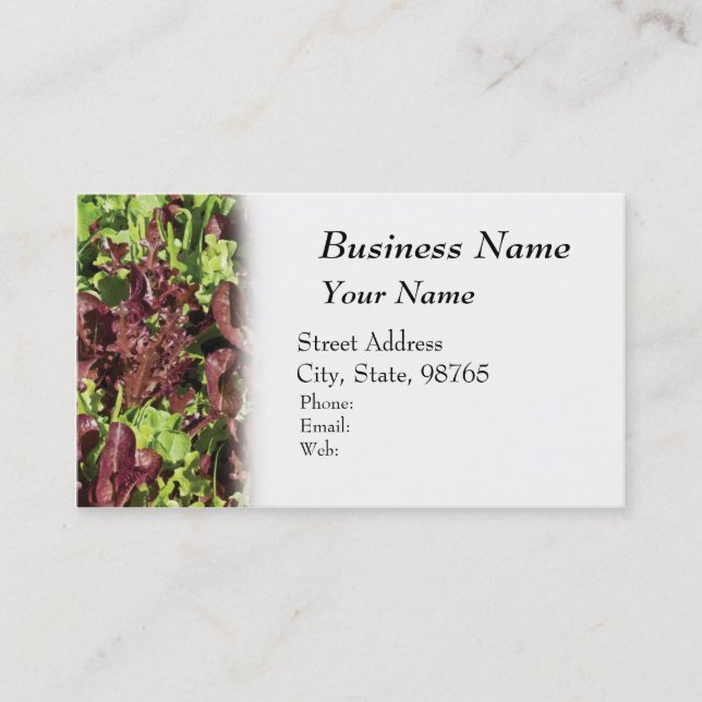 Farming, Produce and Agriculture Business Card (Front)