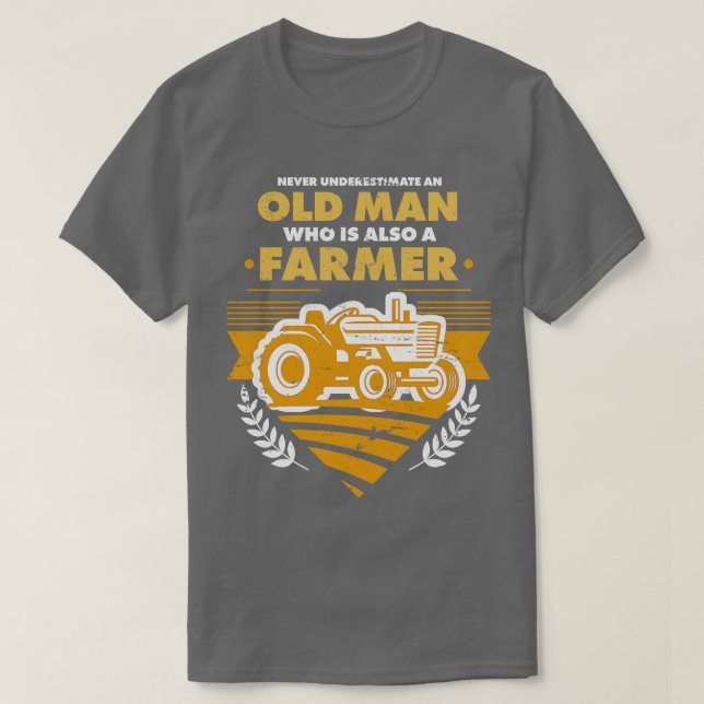 Farming Retirement Gift Farmer T-Shirt (Design Front)