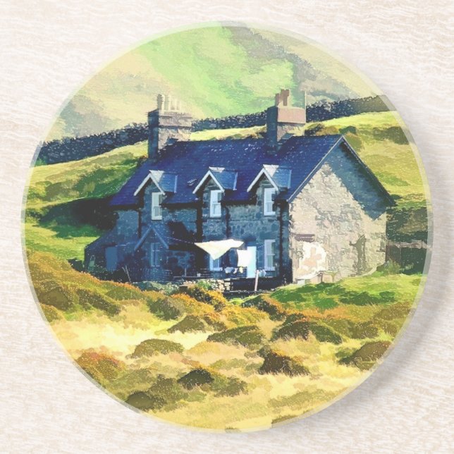 FARMING SANDSTONE COASTER (Front)