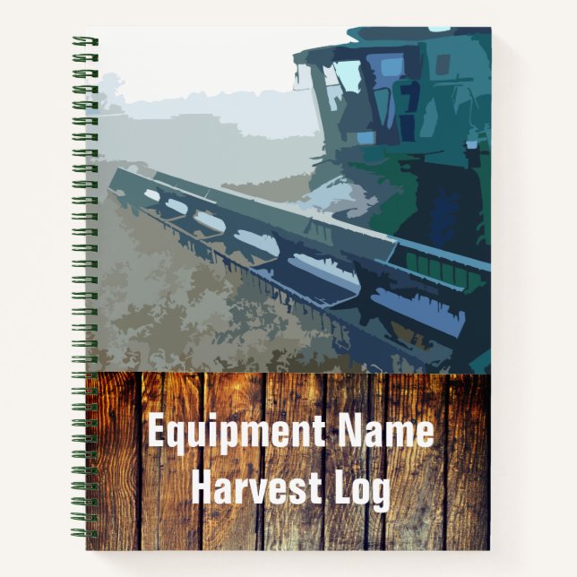 Farming Themed Log Book Harvest Planting (Front)