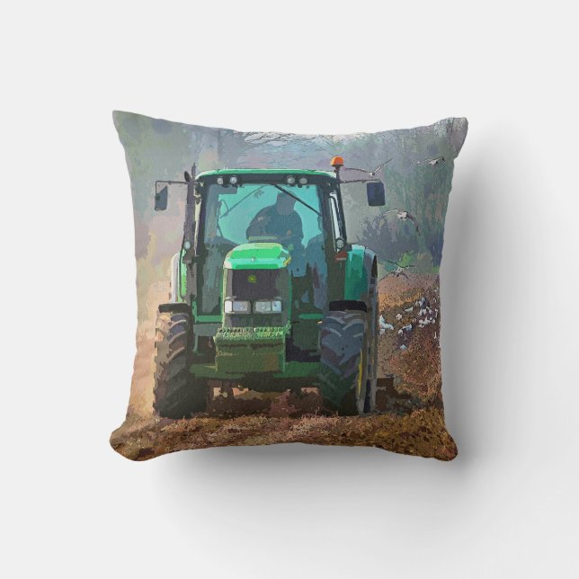 FARMING THROW PILLOW (Front)
