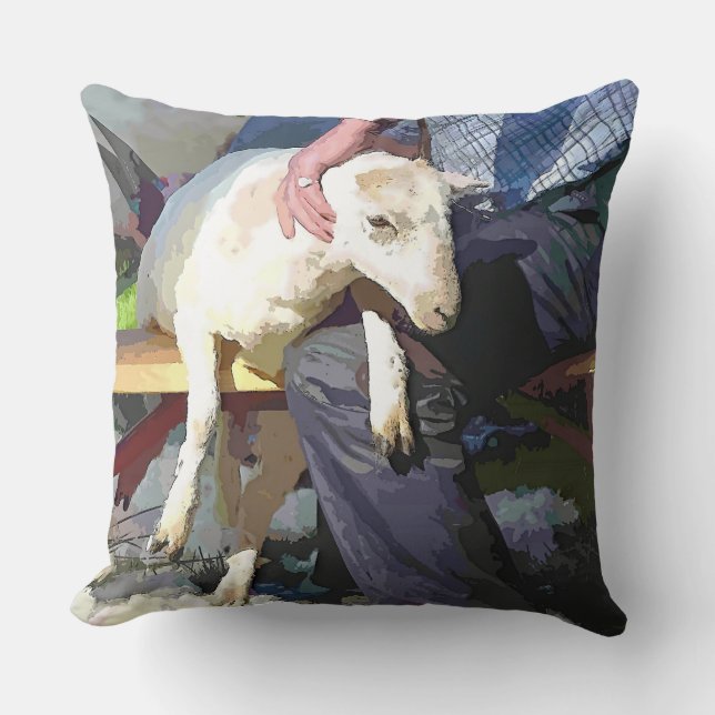 FARMING THROW PILLOW (Front)