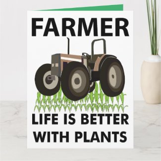 Farming Tractor Field Farmer Greeting