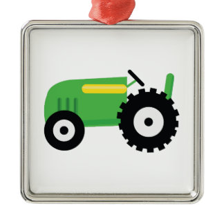 Farming Tractor Metal Ornament