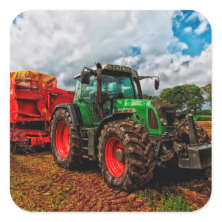 Farming Tractor Photo Sticker