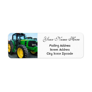 Farming Tractor Return Address Label