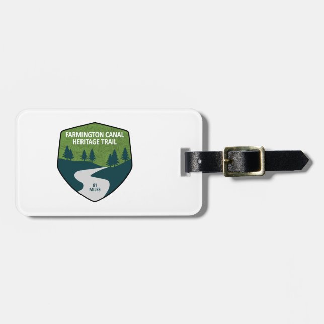 Farmington Canal Heritage Trail Luggage Tag (Front Horizontal)