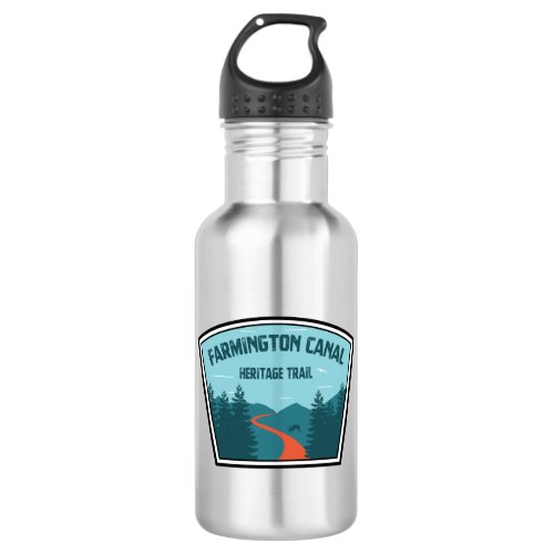 Farmington Canal Heritage Trail Stainless Steel Water Bottle