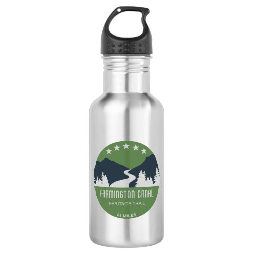 Farmington Canal Heritage Trail Stainless Steel Water Bottle