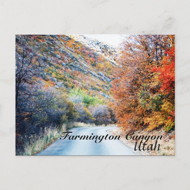 Farmington Canyon Utah Scenic Drive Postcard (Front)