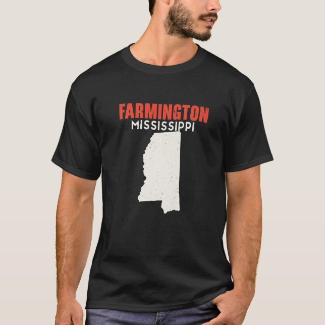 Farmington Mississippi USA State America Travel Mi T-Shirt (Front)