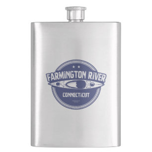 Farmington River Connecticut Kayaking Flask