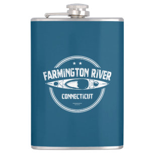 Farmington River Connecticut Kayaking Flask