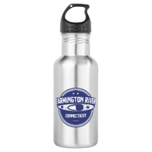 Farmington River Connecticut Kayaking Stainless Steel Water Bottle