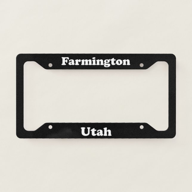 Farmington UT - LPF License Plate Frame (Front)