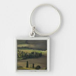 Farmland around Montepulciano, Tuscany, Italy Keychain