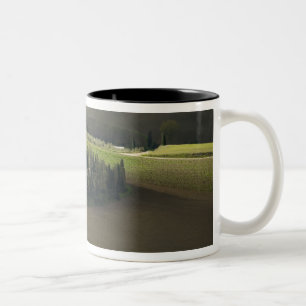 Farmland around Montepulciano, Tuscany, Italy Two-Tone Coffee Mug