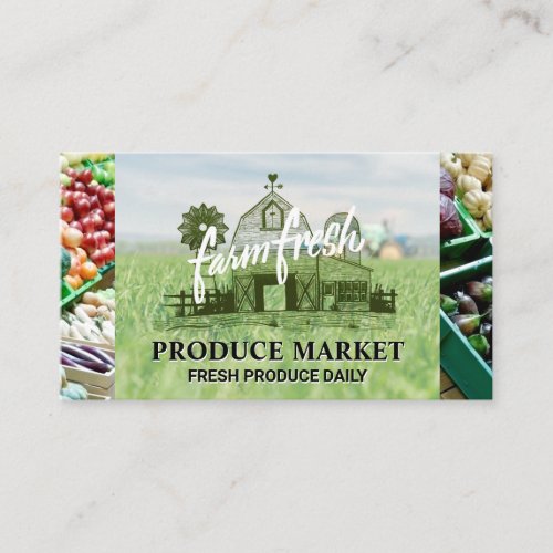 Farmland  Fruit and Vegetables Business Card