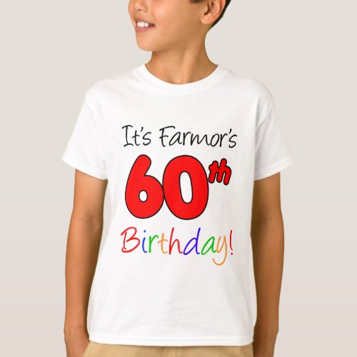 Farmors 60th Birthday Swedish Grandmother T_Shirt