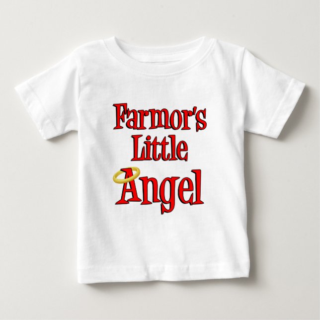 Farmor's Little Angel Baby T-Shirt (Front)