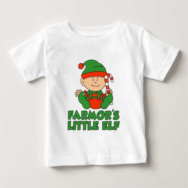 Farmor's Little Elf Baby T-Shirt (Front)