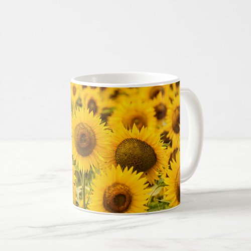 Farms  A Sunflower Field Coffee Mug