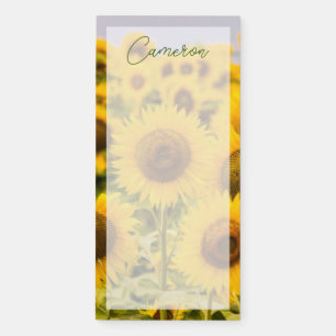 Farms   A Sunflower Field Magnetic Notepad