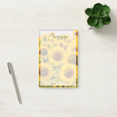 Farms  A Sunflower Field Post_it Notes