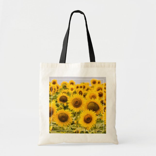 Farms | A Sunflower Field Tote Bag (Front)