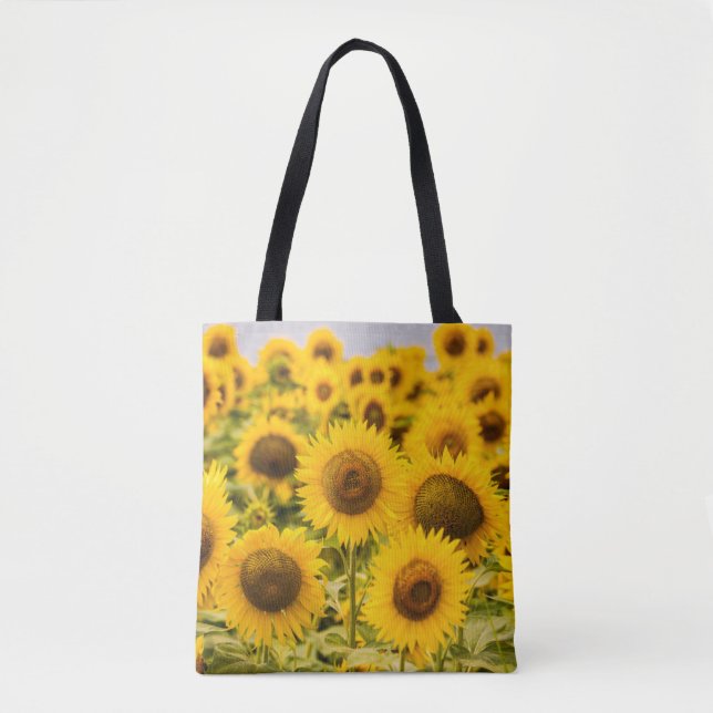 Farms | A Sunflower Field Tote Bag (Front)