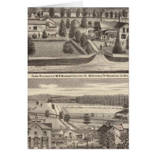 Farms and residences of WR Blodgett & GC Daubner (Front)