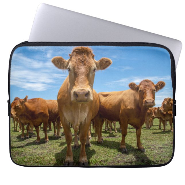 Farms | Brown Cow Group Laptop Sleeve (Front)