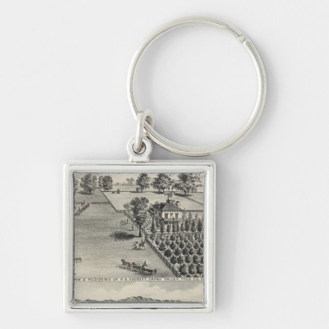 Farms, Capay Valley, Madison Keychain (Front)