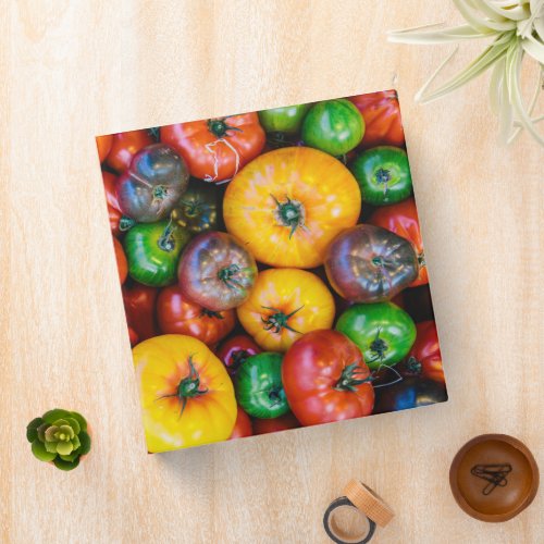 Farms  Colorful Tomato Harvest 3 Ring Binder