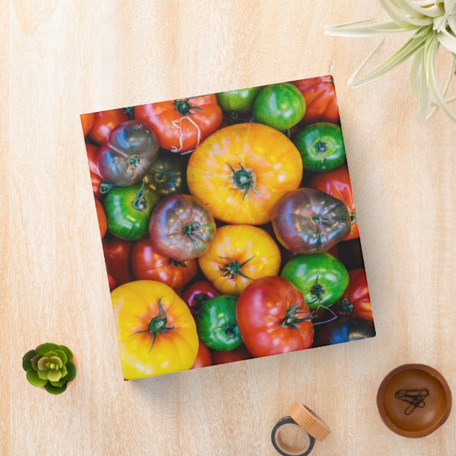 Farms | Colorful Tomato Harvest 3 Ring Binder (In Situ)