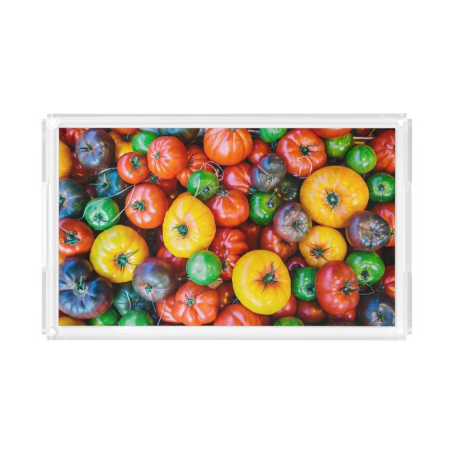 Farms | Colorful Tomato Harvest Acrylic Tray (Front)