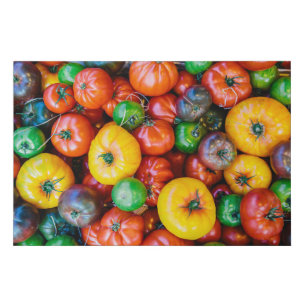 Farms   Colorful Tomato Harvest Faux Canvas Print