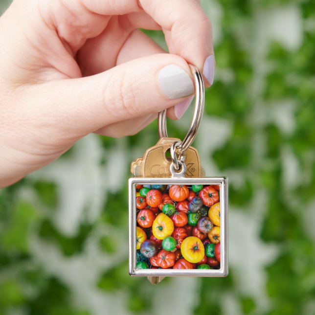 Farms | Colorful Tomato Harvest Keychain (Hand)