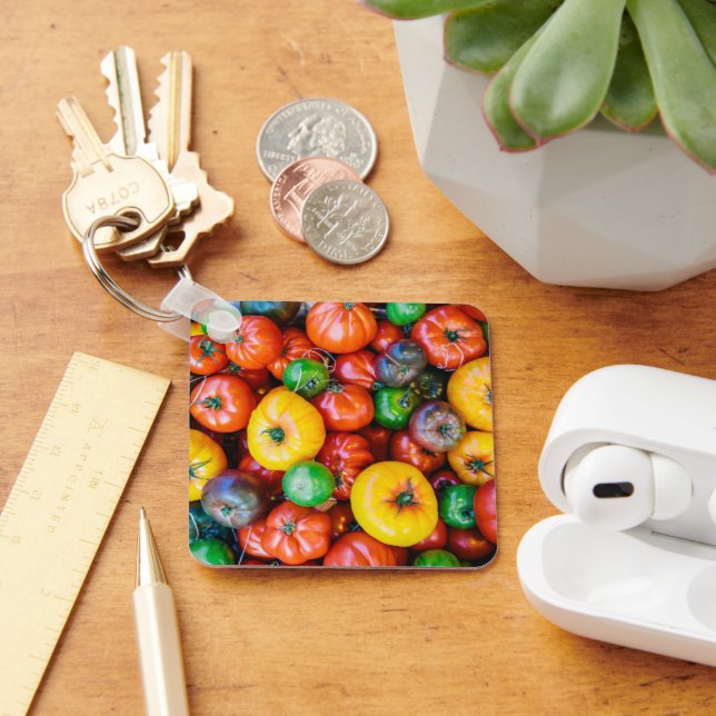 Farms | Colorful Tomato Harvest Keychain (Desk)
