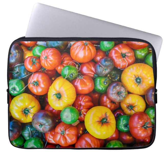 Farms | Colorful Tomato Harvest Laptop Sleeve (Front)