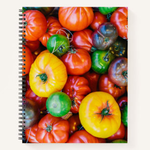 Farms Colorful Tomato Harvest Notebook